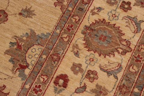 handmade Traditional Kafkaz Tan Beige Hand Knotted RECTANGLE 100% WOOL area rug 9x12