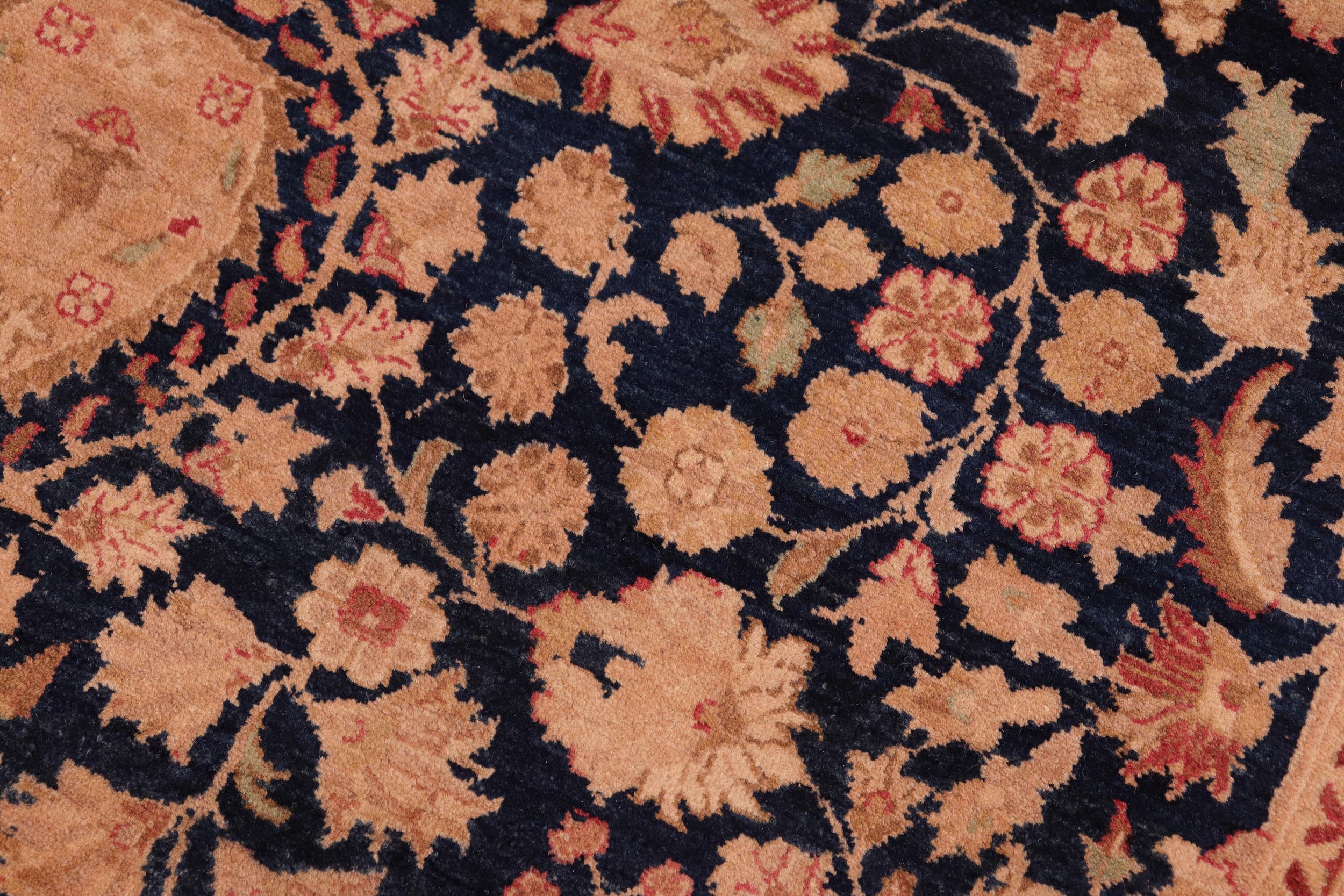 handmade Transitional Sultan Blue Tan Hand Knotted RECTANGLE 100% WOOL area rug 8 x 10