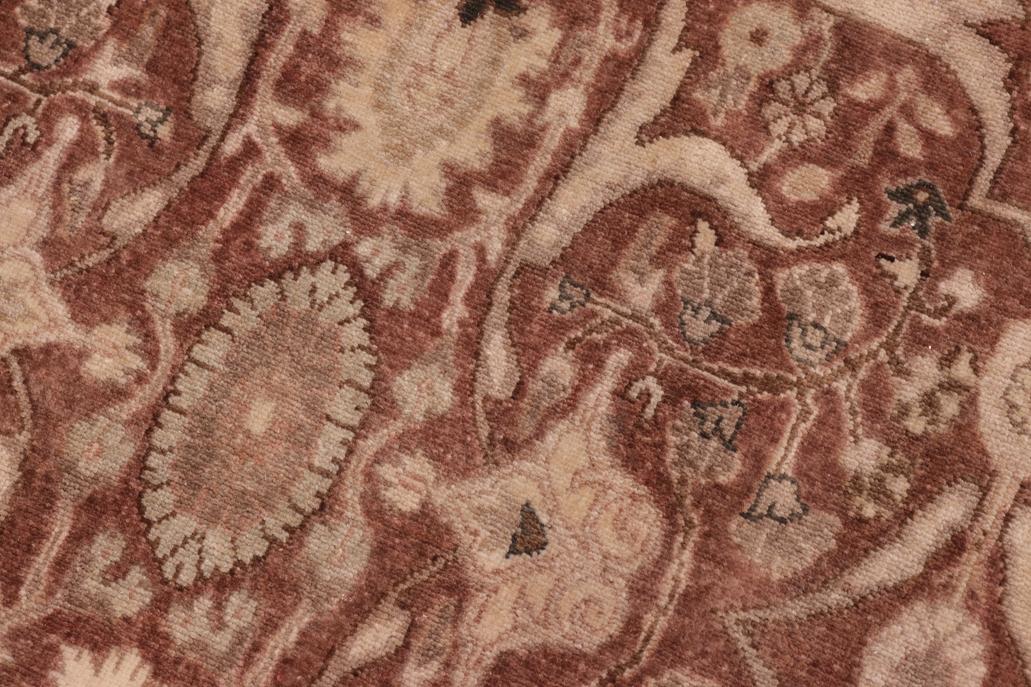 handmade Traditional Lahore Lt. Brown Gold Hand Knotted RECTANGLE 100% WOOL area rug 8'X10'