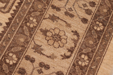 handmade Geometric Kafkaz Ivory Lt. Tan Hand Knotted RECTANGLE 100% WOOL area rug 8' x 10'