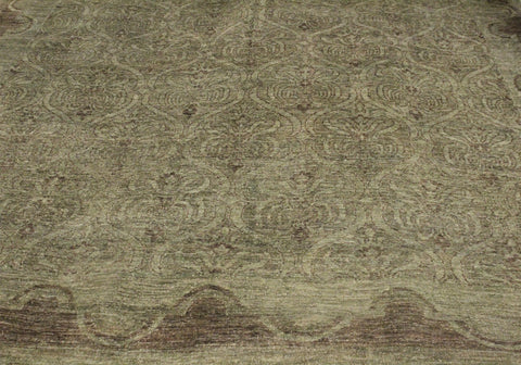 handmade Over Dyed Over Dyed Teal Green Red Hand Knotted RECTANGLE 100% WOOL area rug 8' x 10'