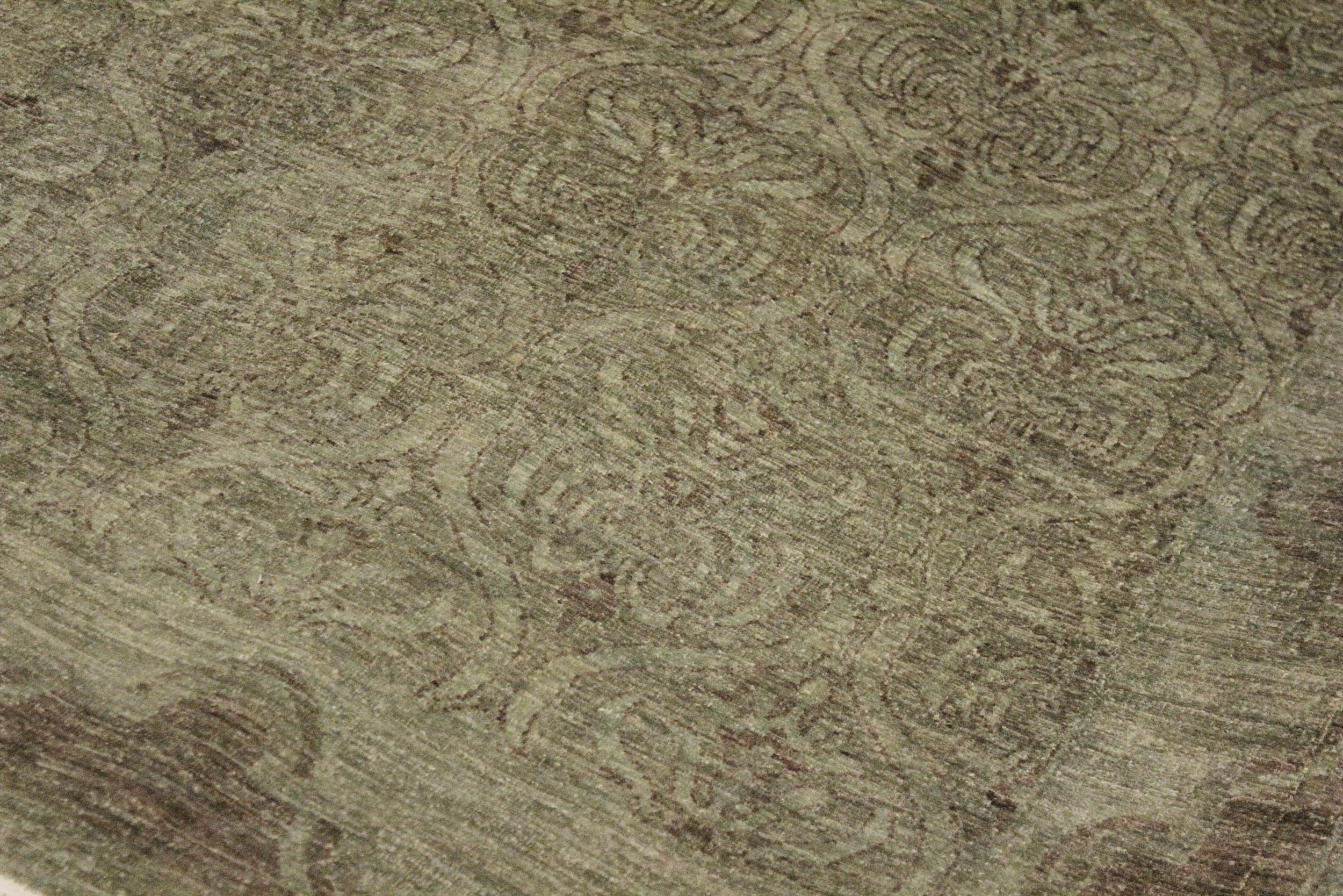 handmade Over Dyed Over Dyed Teal Green Red Hand Knotted RECTANGLE 100% WOOL area rug 8' x 10'