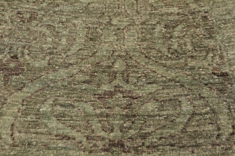 handmade Over Dyed Over Dyed Teal Green Red Hand Knotted RECTANGLE 100% WOOL area rug 8' x 10'