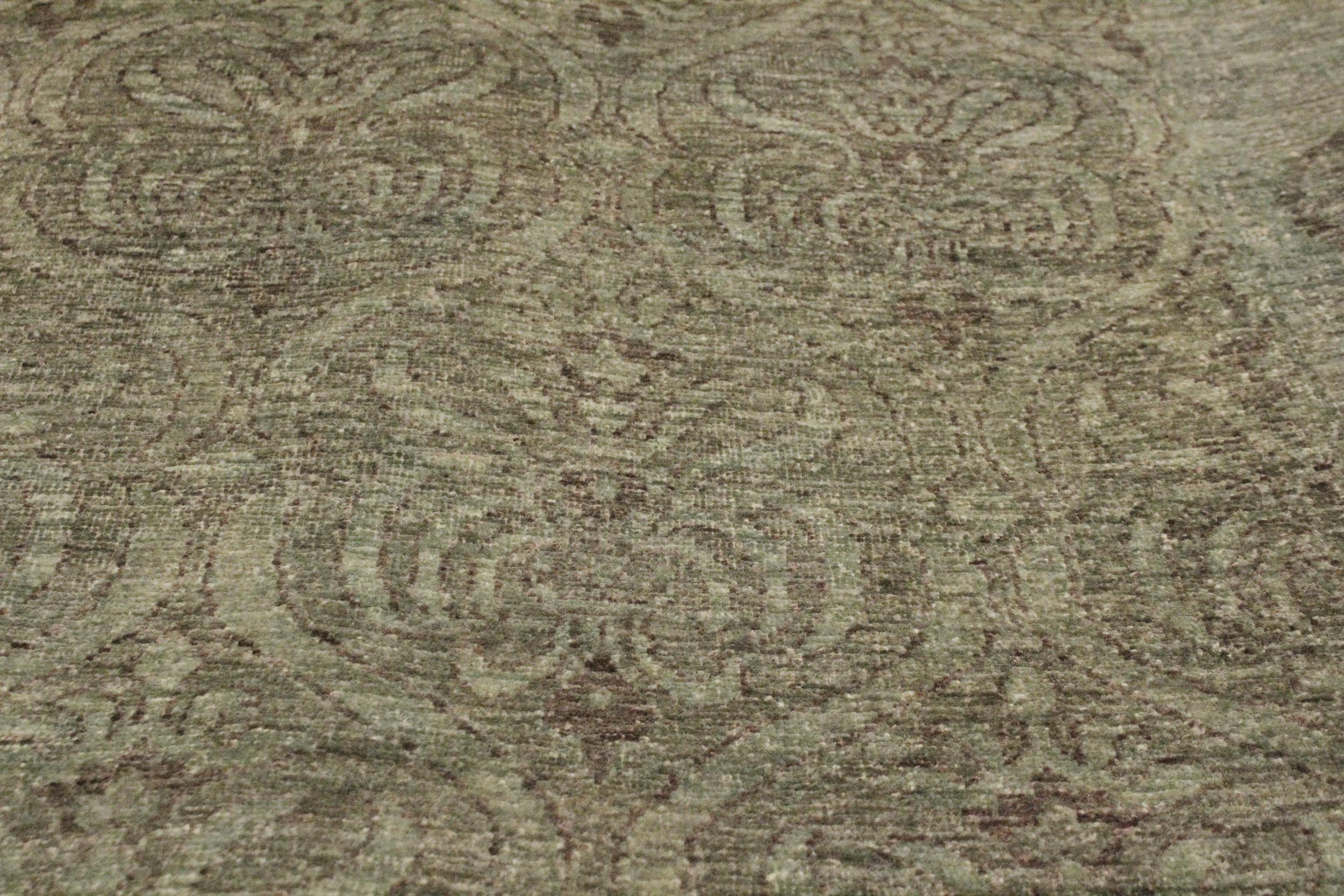 handmade Over Dyed Over Dyed Teal Green Red Hand Knotted RECTANGLE 100% WOOL area rug 8' x 10'