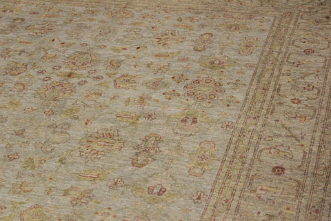 handmade Over Dyed Over Dyed Grayish Blu Gold Hand Knotted RECTANGLE 100% WOOL area rug 8' x 10'