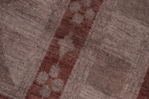 handmade Over Dyed Over Dyed Gray Red Hand Knotted RECTANGLE 100% WOOL area rug 8' x 10'