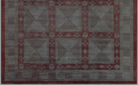 A03357, 7 9"x 911",Over Dyed                     ,8x10,Silver,LT. GRAY,Hand-knotted                  ,Pakistan   ,100% Wool  ,Rectangle  ,652671153976