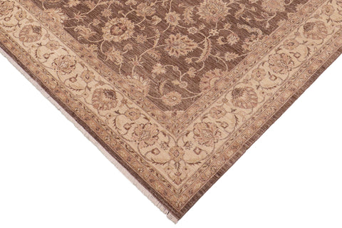 handmade Traditional Kafkaz Lt. Brown Beige Hand Knotted RECTANGLE 100% WOOL area rug 8x10