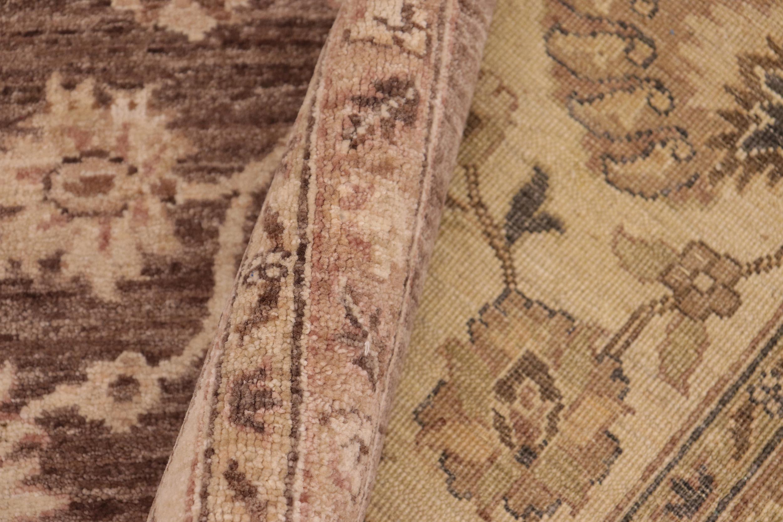 handmade Traditional Kafkaz Lt. Brown Beige Hand Knotted RECTANGLE 100% WOOL area rug 8x10