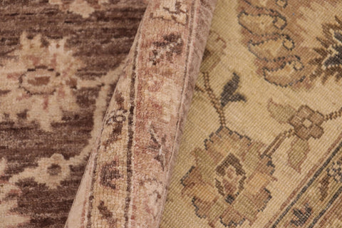 handmade Traditional Kafkaz Lt. Brown Beige Hand Knotted RECTANGLE 100% WOOL area rug 8x10