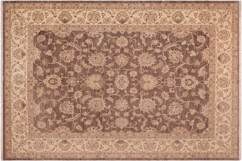 handmade Traditional Kafkaz Lt. Brown Beige Hand Knotted RECTANGLE 100% WOOL area rug 8x10