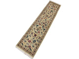 handmade Traditional Gulberg Beige Green Hand Knotted RUNNER 100% WOOL area rug 3x10
