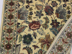 handmade Traditional Gulberg Beige Green Hand Knotted RUNNER 100% WOOL area rug 3x10