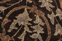 handmade Transitional Veg Dye Brown Gray Hand Knotted RUNNER 100% WOOL area rug 3'X11'