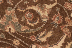 handmade Traditional Kafkaz Brown Beige Hand Knotted RECTANGLE 100% WOOL area rug 8X12