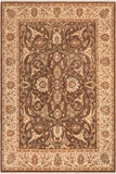 handmade Traditional Kafkaz Brown Beige Hand Knotted RECTANGLE 100% WOOL area rug 8 x 12
