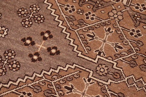handmade Traditional Persian Lt. Brown Ivory Hand Knotted RECTANGLE 100% WOOL area rug 8x11