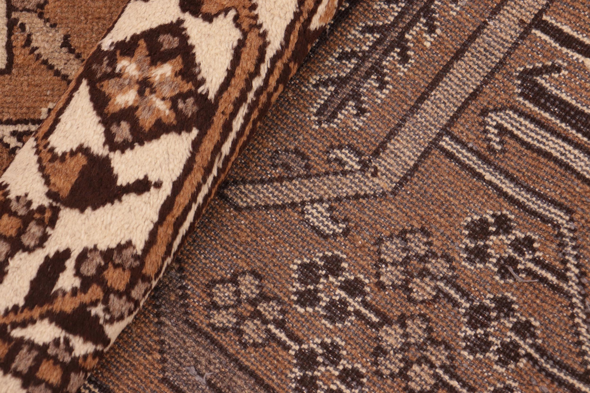 handmade Traditional Persian Lt. Brown Ivory Hand Knotted RECTANGLE 100% WOOL area rug 8x11