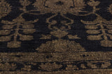 handmade Vintage Vintage Blue Brown Hand Knotted RECTANGLE 100% WOOL area rug 8x12