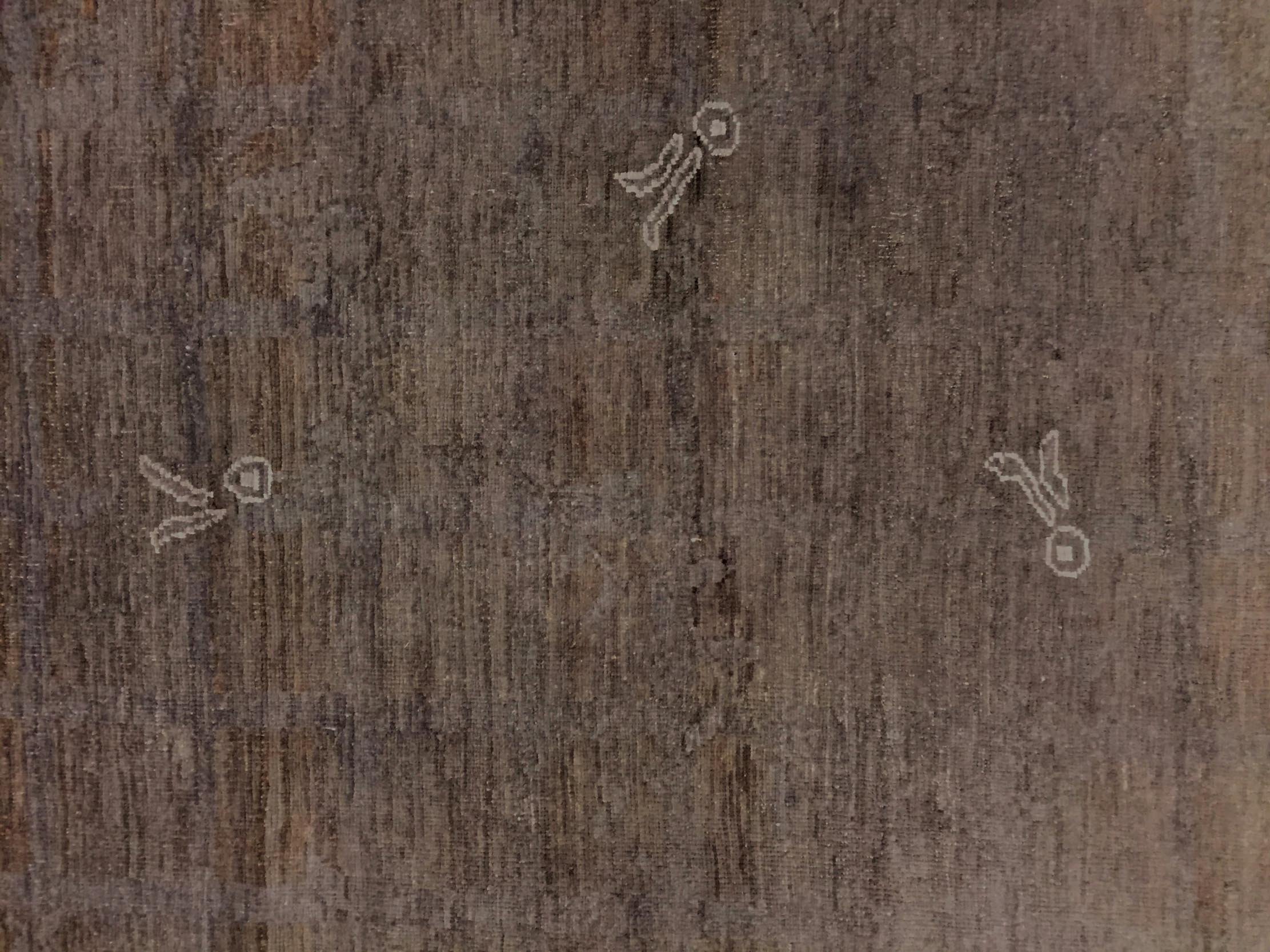 handmade Over Dyed Over Dyed Brown Brown Hand Knotted RECTANGLE 100% WOOL area rug 10' x 13'