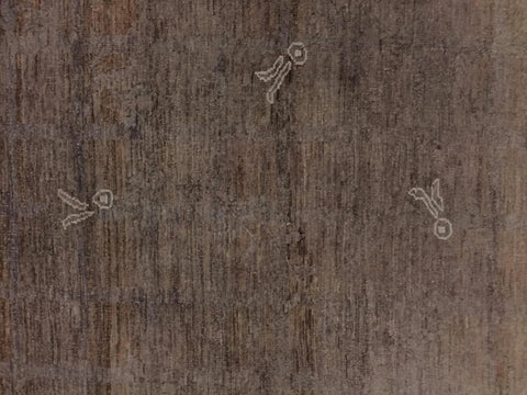 handmade Over Dyed Over Dyed Brown Brown Hand Knotted RECTANGLE 100% WOOL area rug 10' x 13'