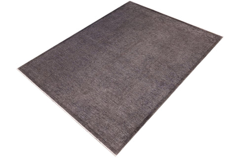handmade Over Dyed Over Dyed Gray Gray Hand Knotted RECTANGLE 100% WOOL area rug 8' x 10'