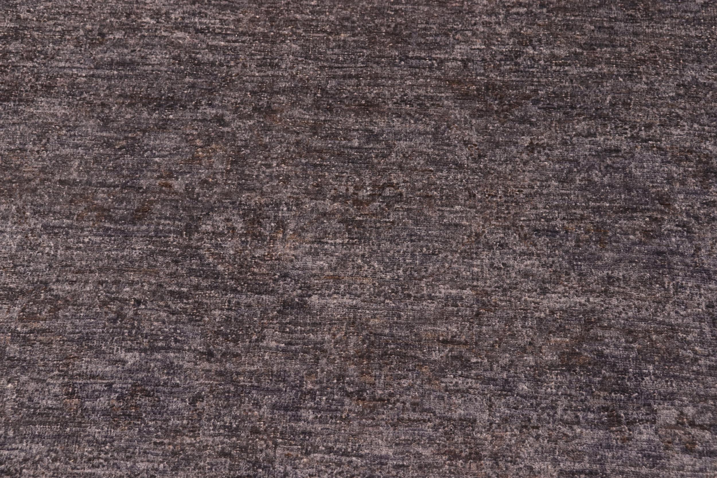 handmade Over Dyed Over Dyed Gray Gray Hand Knotted RECTANGLE 100% WOOL area rug 8' x 10'