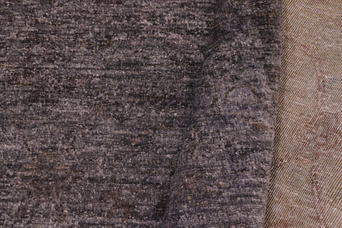 handmade Over Dyed Over Dyed Gray Gray Hand Knotted RECTANGLE 100% WOOL area rug 8' x 10'