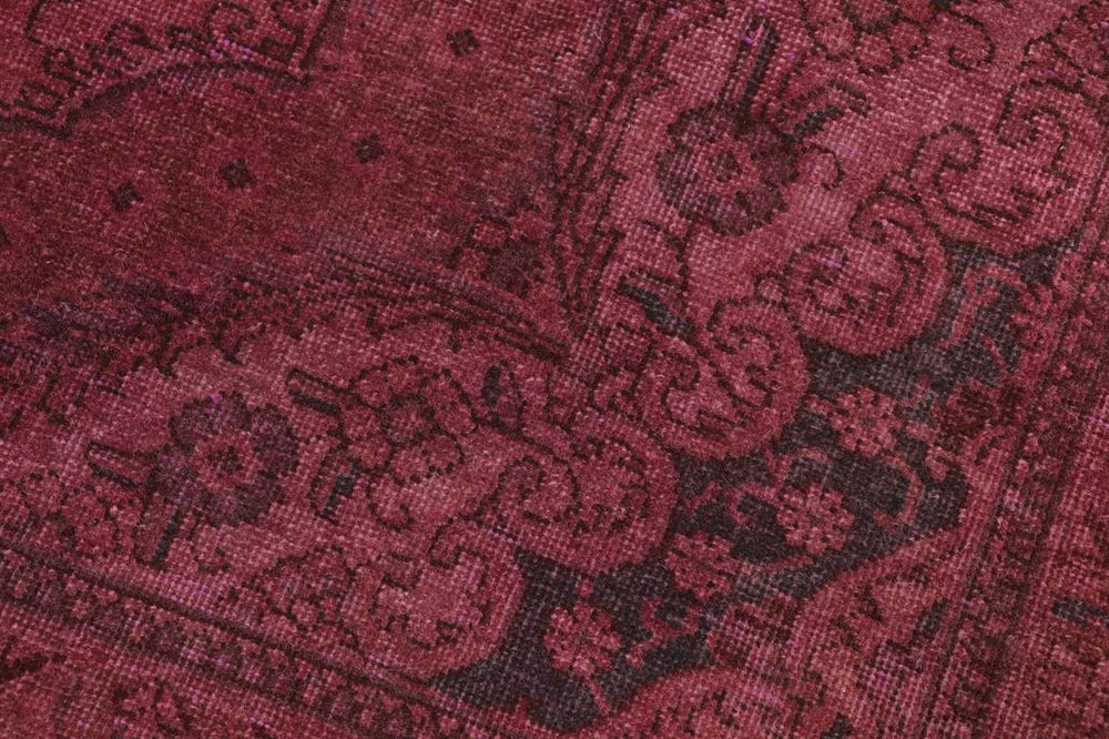 handmade Vintage Vintage Purple Brown Hand Knotted RECTANGLE 100% WOOL area rug 7x10