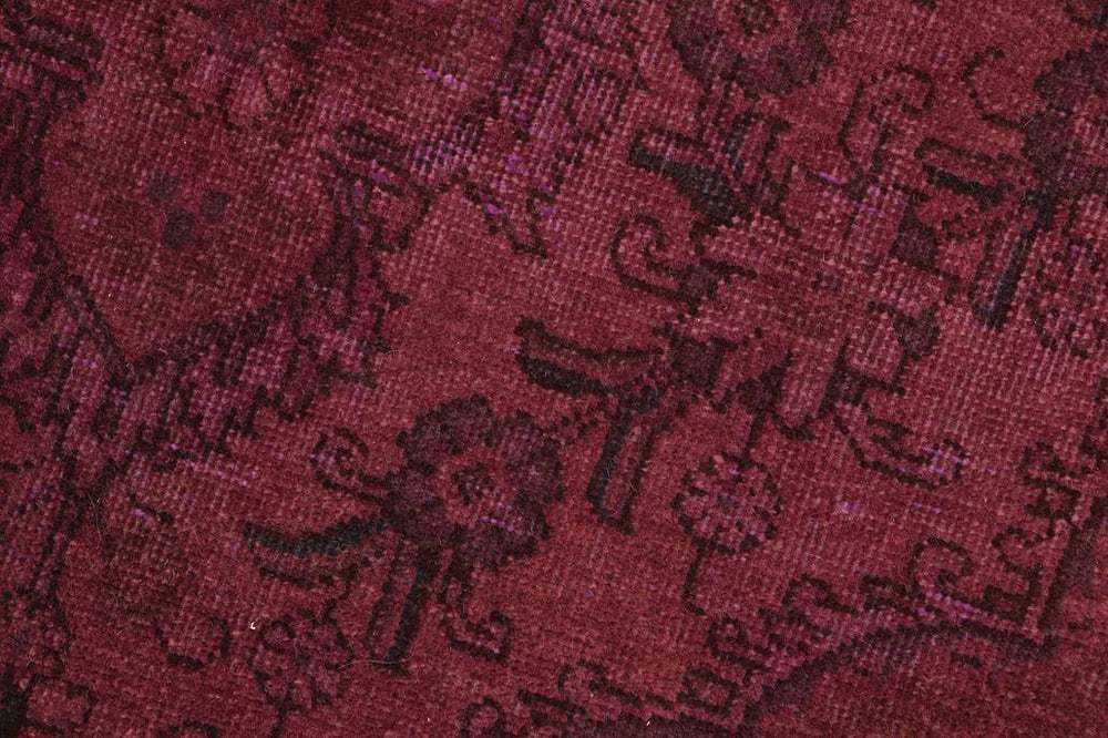 handmade Vintage Vintage Purple Brown Hand Knotted RECTANGLE 100% WOOL area rug 7x10