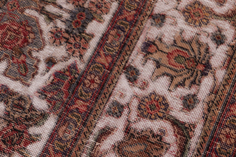 handmade Vintage Vintage Beige Red Hand Knotted RECTANGLE 100% WOOL area rug 8' x 10'