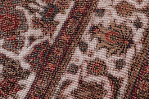 handmade Vintage Vintage Beige Red Hand Knotted RECTANGLE 100% WOOL area rug 8x10