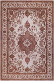 Vintage Distressed Persian Noella Beige/Red Wool Rug - 8'3'' x 11'1''