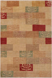 handmade Modern Kafkaz Tan Red Hand Knotted RECTANGLE 100% WOOL area rug 9  x 11 
