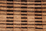 handmade Modern Gabbeh Tan Brown Hand Knotted RECTANGLE 100% WOOL area rug 8  x 10 