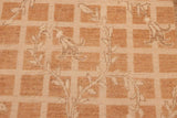 handmade Transitional Kafkaz Rust Tan Hand Knotted RECTANGLE 100% WOOL area rug 6 x 9