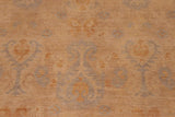 handmade Transitional Kafkaz Beige Rust Hand Knotted RECTANGLE 100% WOOL area rug 8 x 10
