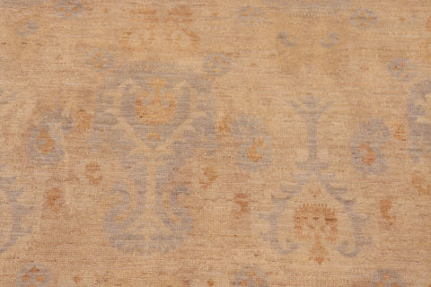handmade Modern Kafkaz Beige Rust Hand Knotted RECTANGLE 100% WOOL area rug 8' x 10'