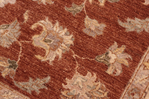 handmade Traditional Kafkaz Rust Tan Hand Knotted RECTANGLE 100% WOOL area rug 6x9