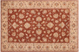 handmade Traditional Kafkaz Rust Tan Hand Knotted RECTANGLE 100% WOOL area rug 6 x 9