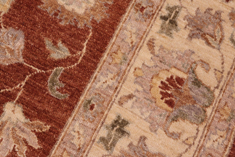 handmade Traditional Kafkaz Rust Tan Hand Knotted RECTANGLE 100% WOOL area rug 6x9