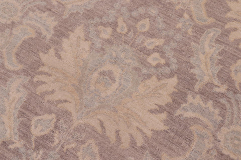 handmade Modern Kafkaz Lt. Brown Gray Hand Knotted RECTANGLE 100% WOOL area rug 9' x 11'