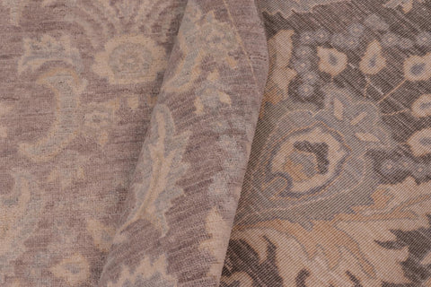 handmade Modern Kafkaz Lt. Brown Gray Hand Knotted RECTANGLE 100% WOOL area rug 9' x 11'