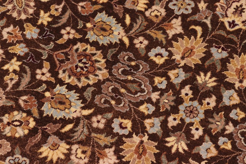 handmade Traditional  Brown Lt. Blue Hand Knotted RECTANGLE 100% WOOL area rug 8'X10'