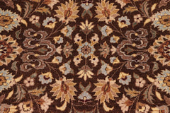 handmade Traditional  Brown Lt. Blue Hand Knotted RECTANGLE 100% WOOL area rug 8'X10'