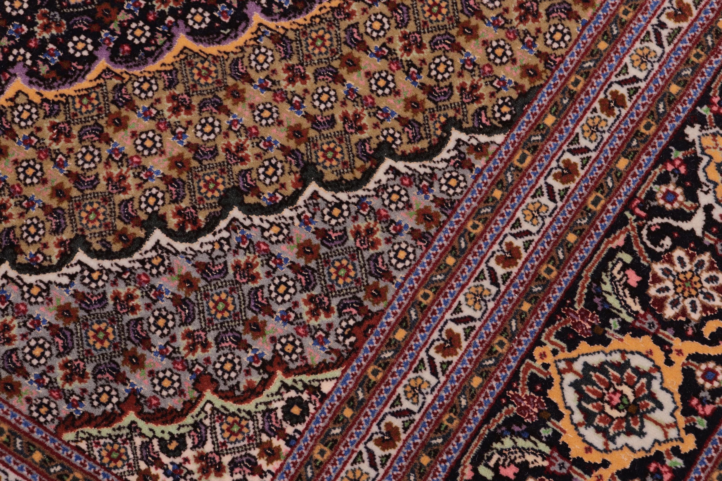 handmade Traditional Antique  Blue Multi Hand Knotted RECTANGLE 100% WOOL area rug 5x7