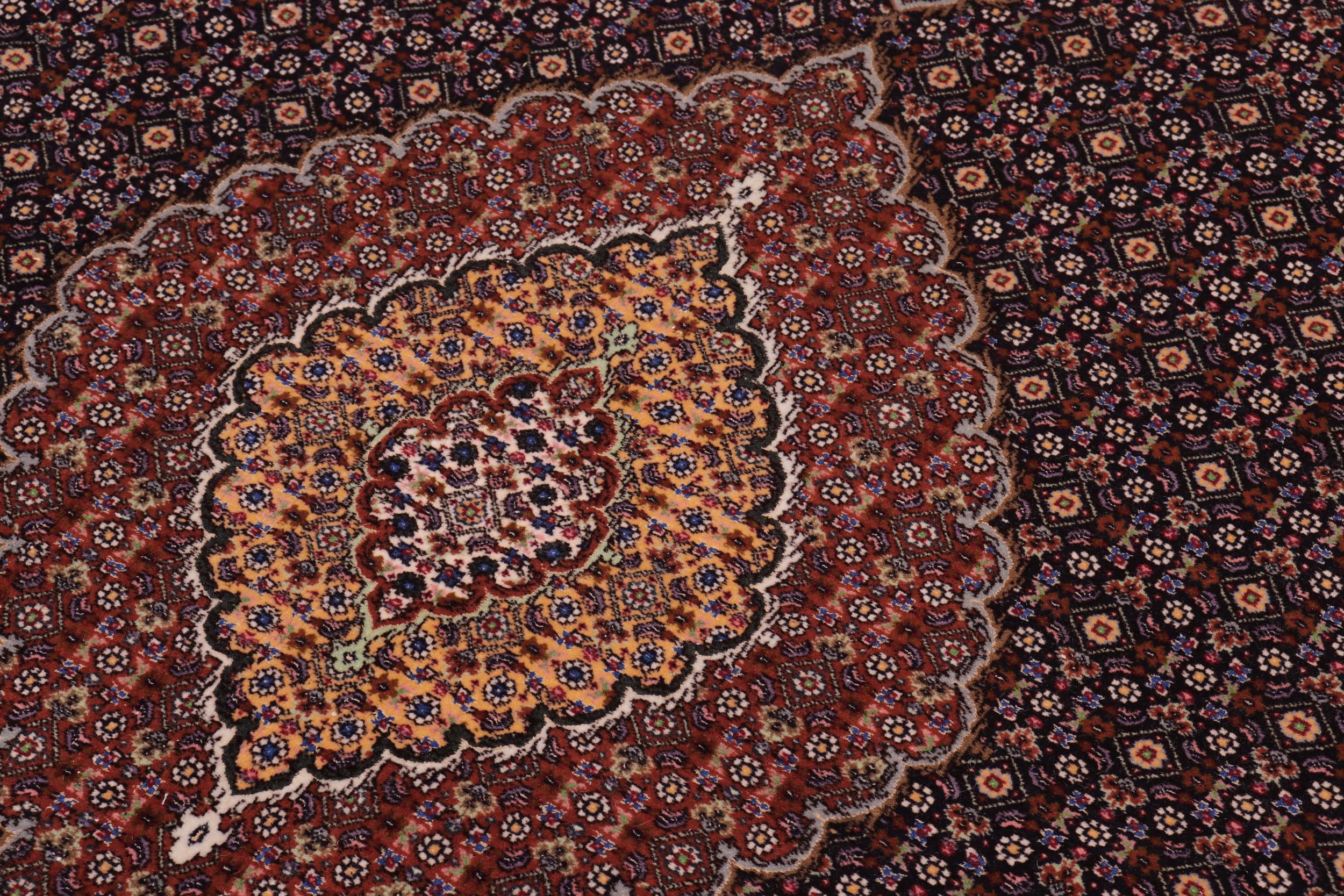 handmade Traditional Antique  Blue Multi Hand Knotted RECTANGLE 100% WOOL area rug 5x7