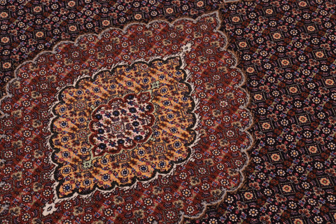 handmade Traditional Antique  Blue Multi Hand Knotted RECTANGLE 100% WOOL area rug 5x7