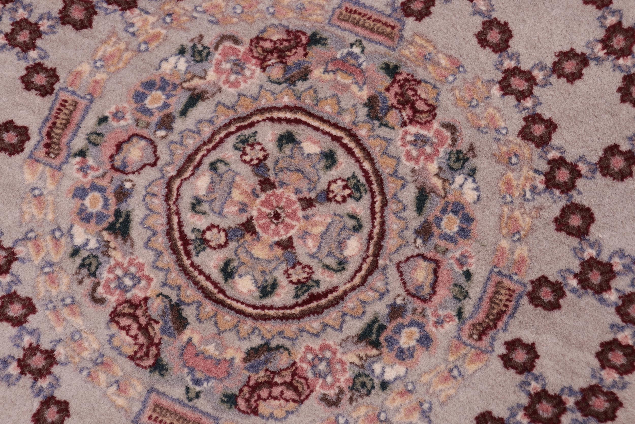 handmade Traditional  Gray Blue Hand Knotted RECTANGLE 100% WOOL area rug 3x4