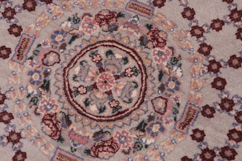 handmade Traditional  Gray Blue Hand Knotted RECTANGLE 100% WOOL area rug 3x4